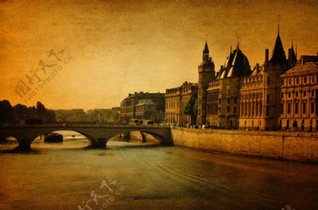 巴黎桥梁建筑风景图片