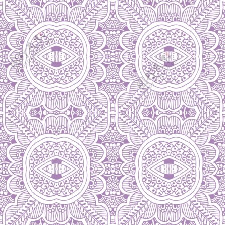 紫色古典布纹元素
