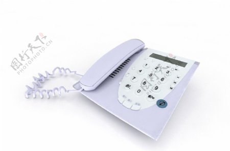 座机电话3d模型下载