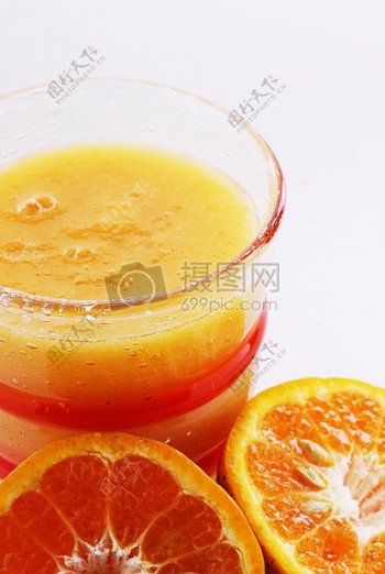 黄颜色的橙汁