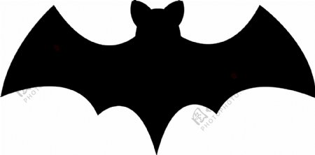 手绘黑色蝙蝠图片免抠png透明图层素材