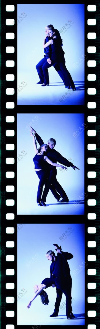 两个跳舞的外国男女图片