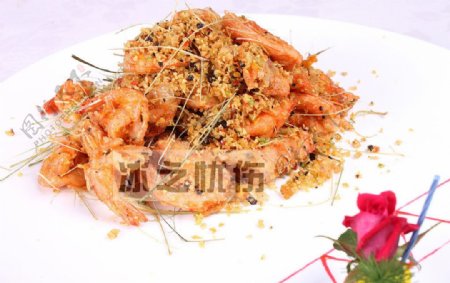 鲜香茅炒大虾