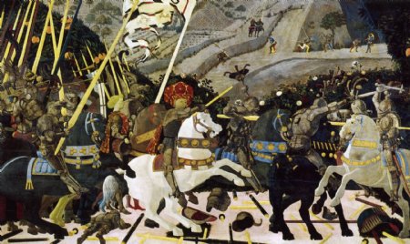 圣罗马诺之战绘画作品
