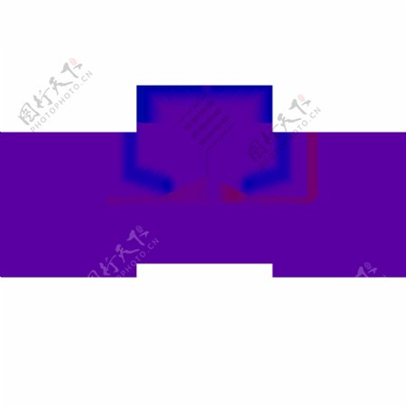 紫色线条元素