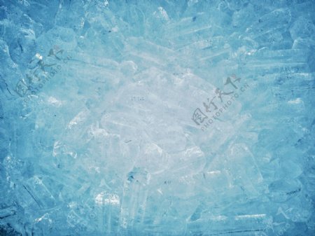 蓝色冰块背景图片