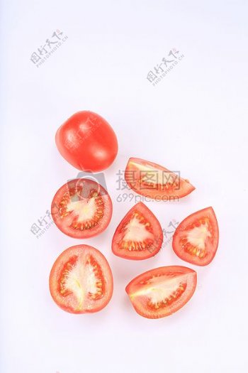 被切开的番茄