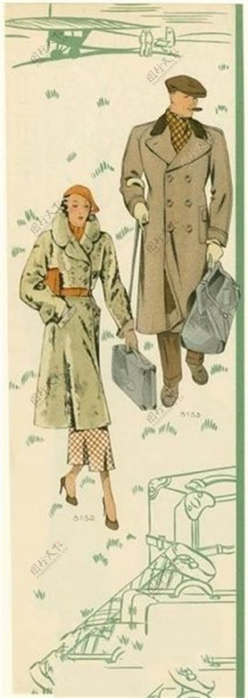 欧式男女时装设计图