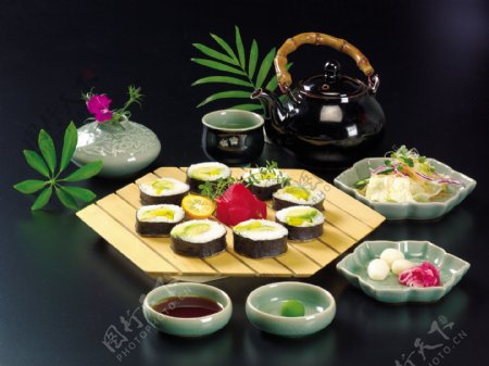 日本寿司卷图片