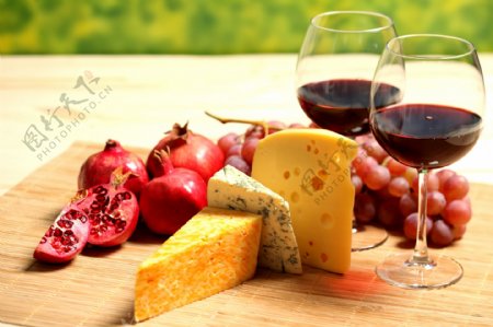 葡萄酒与奶酪图片03图片