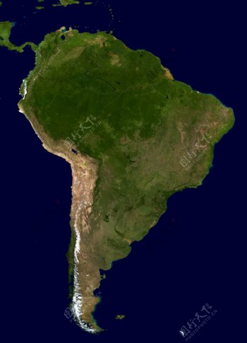 南美洲卫星图像