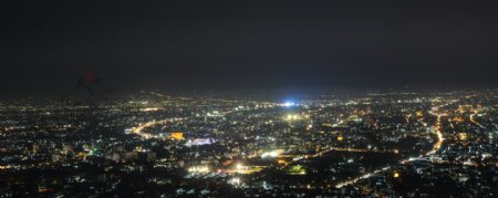 横幅城市夜景图片