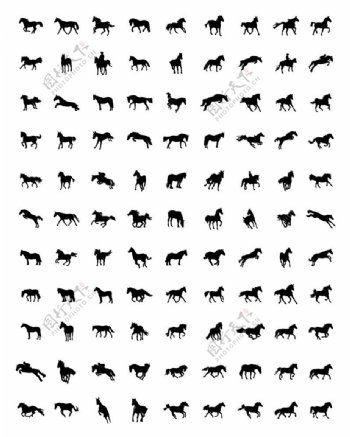 各种形状的马图片