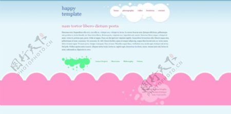 个性可爱网站CSS模板