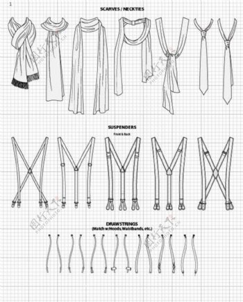 围巾领带设计图