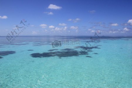 乐趣天堂马尔代夫泻湖假期珊瑚浮潜阳光