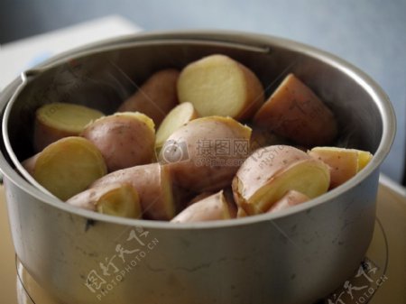 水煮的马铃薯
