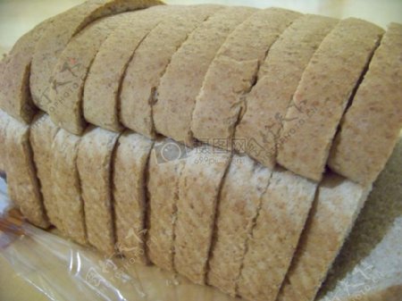 切片的谷物面包