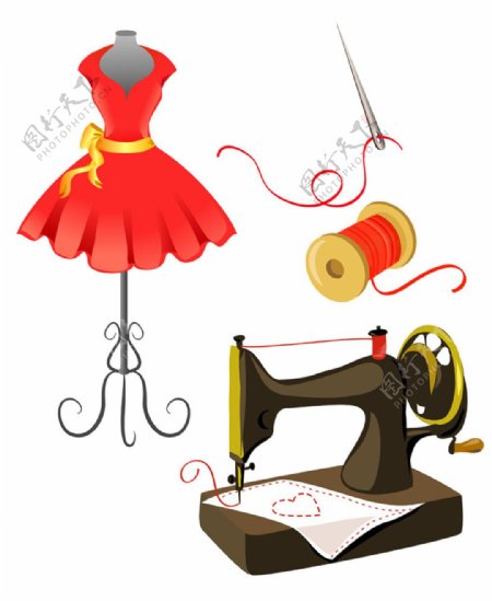 缝忍机和红裙图片
