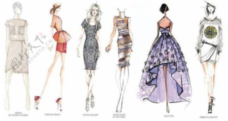 6款时尚女装设计图