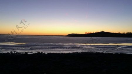 夕阳海边视频设计