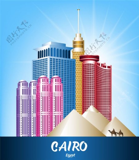 沙特阿拉伯王国沙漠和都市大楼图片