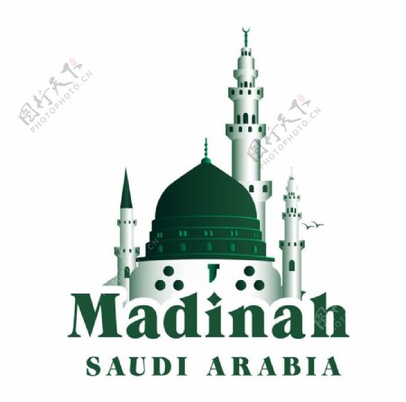 沙特阿拉伯王国城堡图标图片