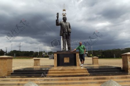 总统班达statue..lilongwe马拉维