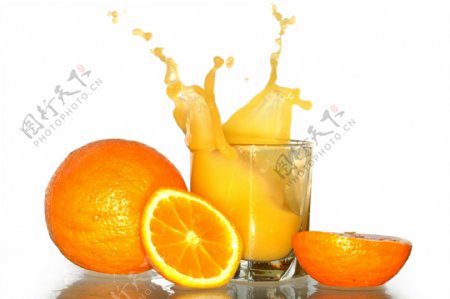 橙子与橙汁图片图片