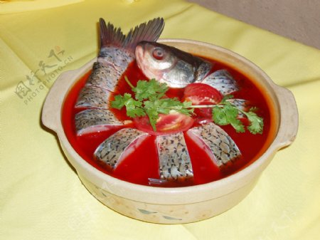 贵州凯里酸汤鱼火锅图片