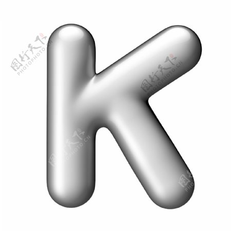 金属字母K图片