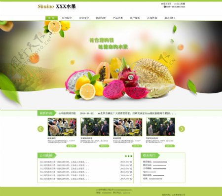 水果企业网站
