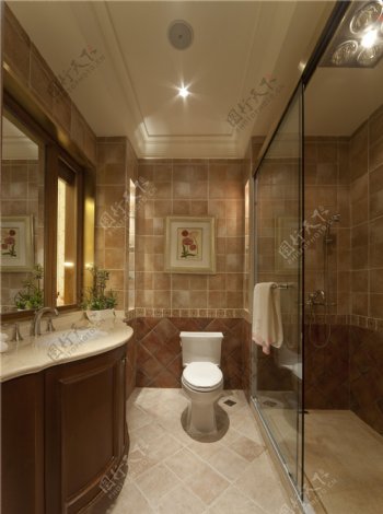 美式别墅卫生间装修效果图