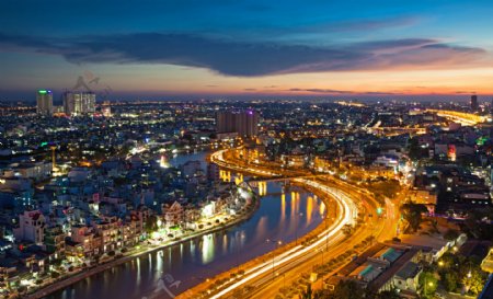 美丽城市夜景