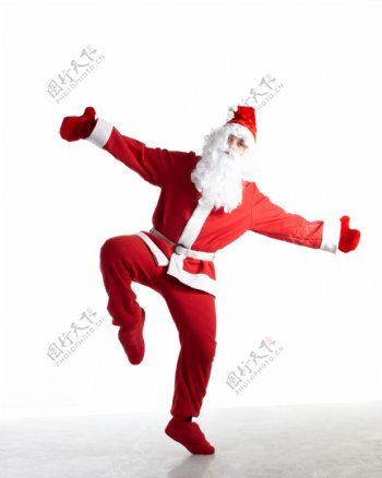 跳舞的圣诞老人图片