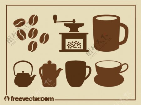 咖啡茶具素材