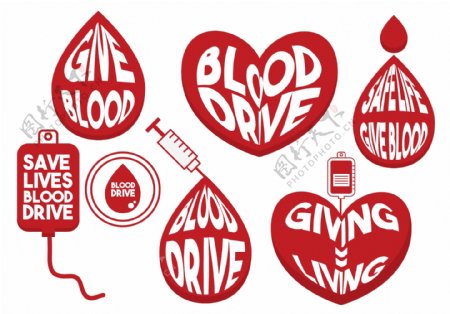 血液献血图标