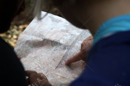 人旅游路线徒步旅行者地图位置