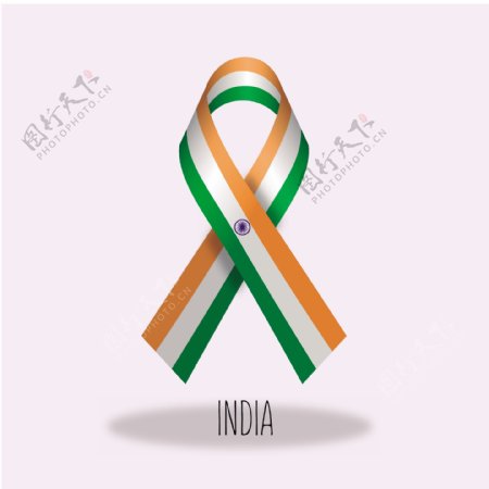 印度国旗丝带设计