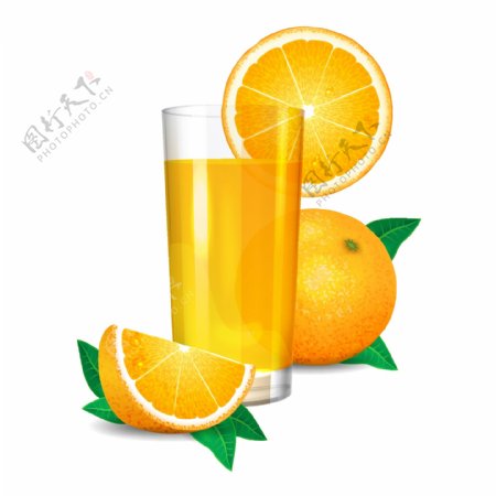 水果饮料橙汁