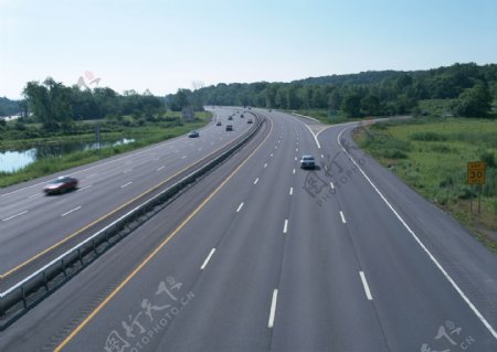 高速路风景图片