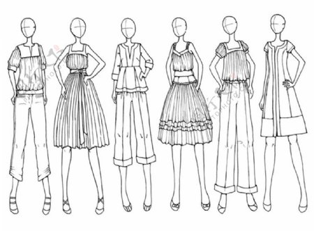 6款时尚女装设计图