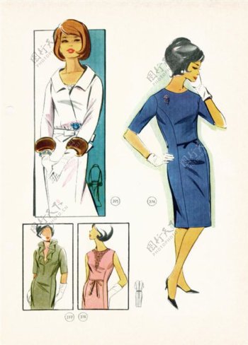 4款职场女装设计图