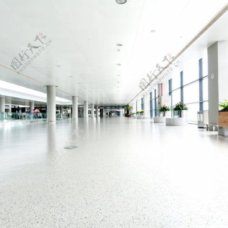 机场内部结构摄影图片