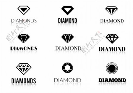 珠宝钻石图标设计