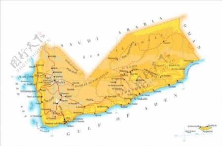 Yemen也门地图