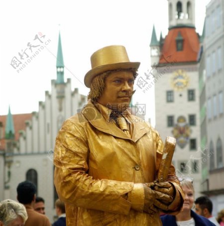 慕尼黑的黄铜像