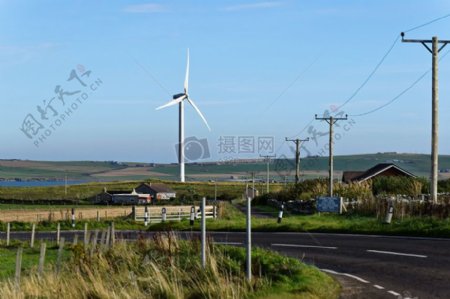 风力发电机组能源风涡轮环境天空可再生替代方案电力