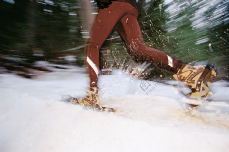 高山滑雪摄影高清图片