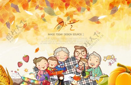 韩国唯美秋季海报